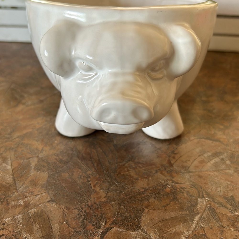 I Home ceramic pig planter